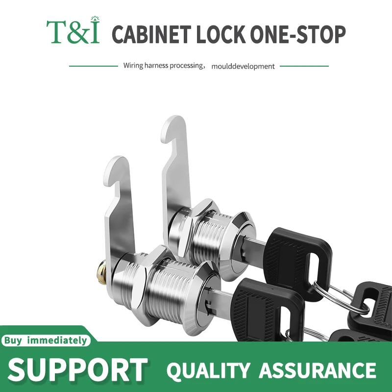 Armário de Cilindro de Liga Metálica Cam Lock com Chaves Mailbox Lock Gaveta Cam Lock 18 mm Conjuntos