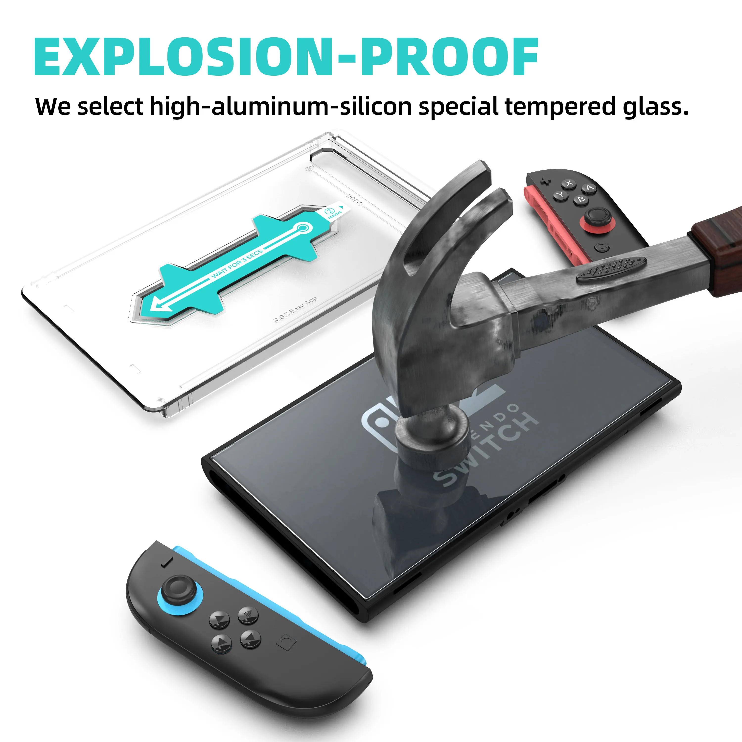 2pcs Screen Protector Align for Nintend Switch 2 9H Tempered Glass Easy Installation Kit Anti-Scratch Protection Accessories