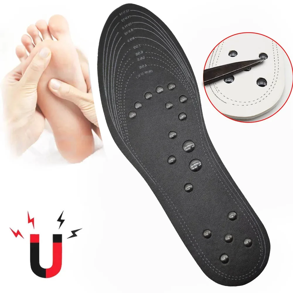 Magnetic Therapy Massage Insoles 18 magnets Unisex Magnetic Therapy Massage Insoles Foot Acupressure Shoe Pads Therapy Slimming Insoles for Weight Loss