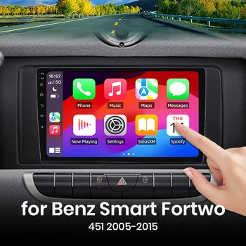 Para Mercedes Benz Smart Fortwo 451 2005-2015 CarPlay para Apple Android Auto Radio GPS FM WiFi BT 4G 8Core Multimedia Estéreo 1