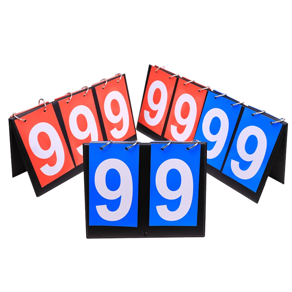 2/3/4 Digit Scoreboard Multifunctional Turn Points Board Tabletop Sports Scoreboard Football Volleyball Basketball Badminton