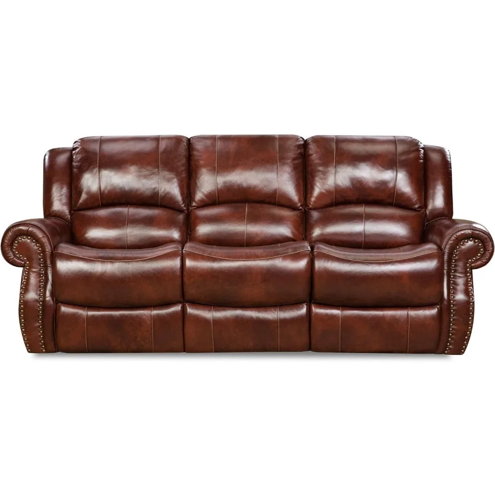 Cambridge Telluride 3 Piece Indoor Furniture Set with Deep Seating Double Reclining Sofa, Console Loveseat, and Rocker Recliner