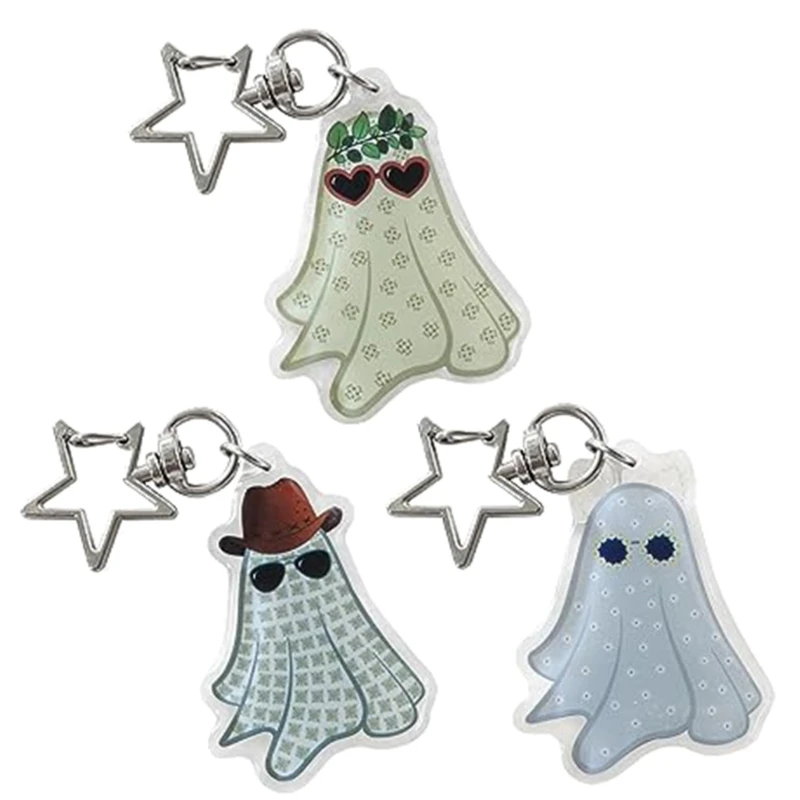 

Acrylic Specter Five-Pointed Star Phone Trinket Female Phone Pendant Accessories Package Decoration Keychain