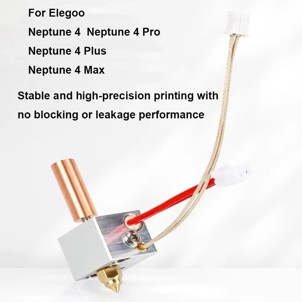 HzdaDeve 1 핫엔드, Elegoo Neptune 4 / Neptune 4 Pro용 핫엔드 키트, 24V 50W 서미스터 NTC 100K 3D 프린터 액세서리