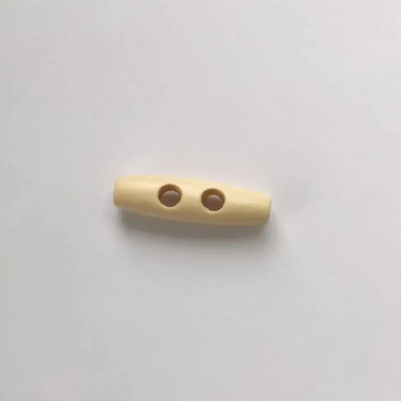 10pcs 30/40mm 7 색 천연 나무 토글 뿔 버클 나무 버튼 오버 코트 수제 타원형 마개 버튼 용 봉제 공예
