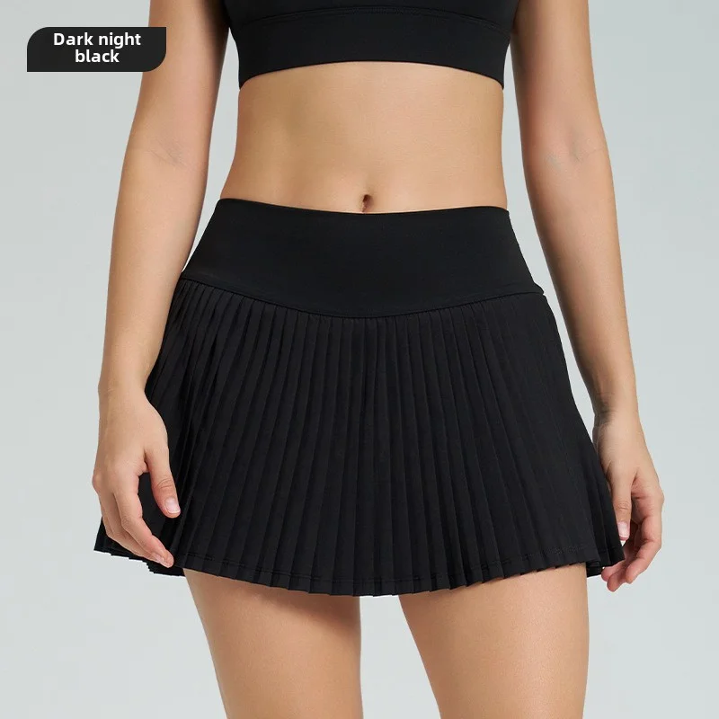 NewTennis Skirt Casual Breathable Pleated Sports Short Skirt Women's Two-piece Quick-drying Anti-exposure High Waist