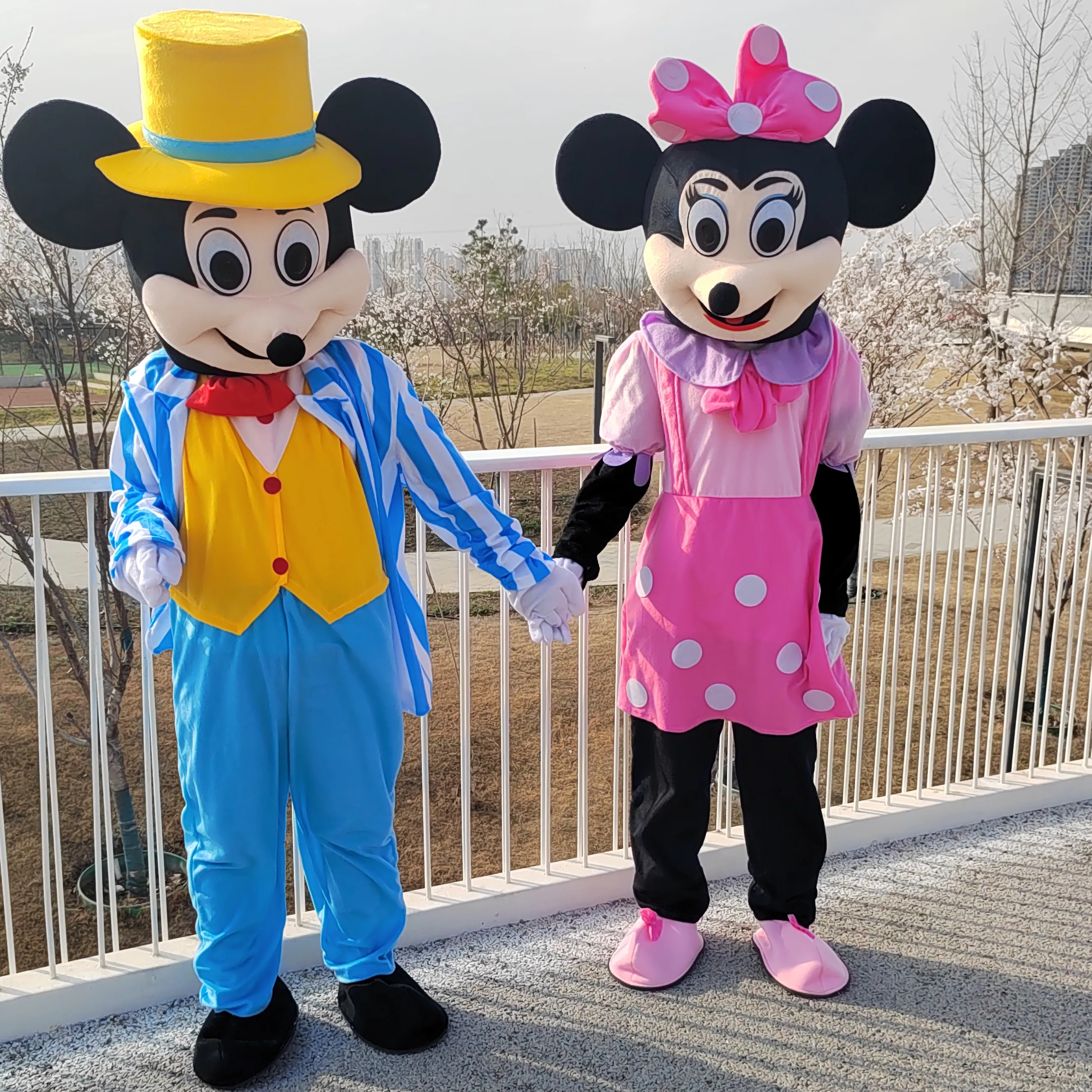 Costume da bambola di topolino adulti vestiti di Halloween Disney Daisy  Minnie Mouse Cosplay bambola copricapo vestiti Set di oggetti di scena