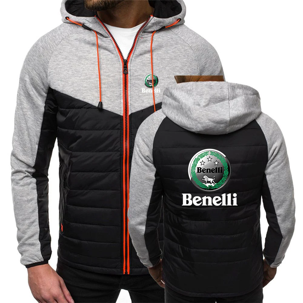 Benelli TRK 502X Printing Fashion 2023 New Man's Splicing Tracksuit Cotton Hoodies Handsome Classic Slim Fit Sweatshirts Coat