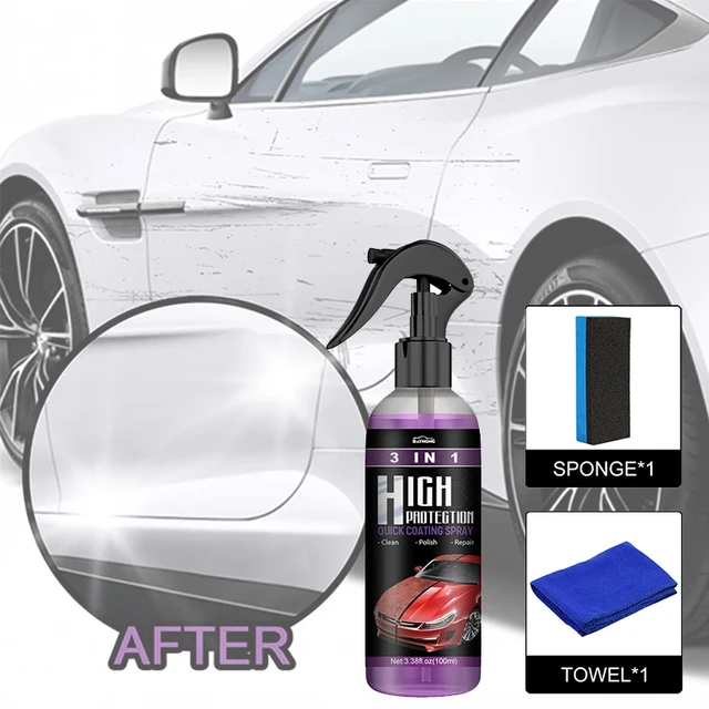 Rayhong 100ml 3 In 1 High Protection Quick Car Coating Spray Automatic Hand  Paint Color Changing Cleaning Spray - AliExpress