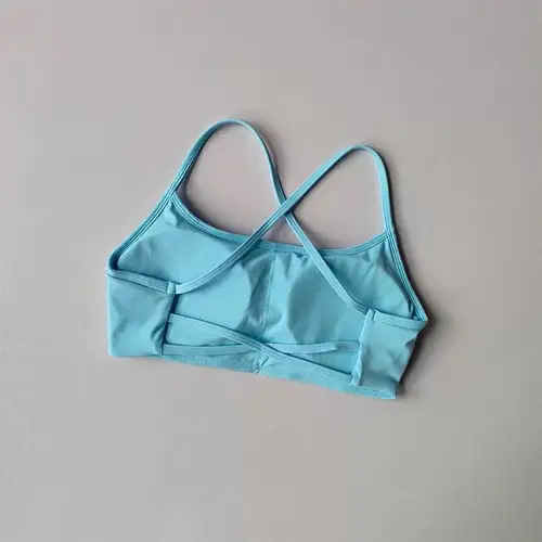 Women's Cross Back Sports Bra Shock Resistant Gathered Sexy Gym Running Bra Summer Yoga Vest Outdoor Comfortable Fitness Wear - Image 7