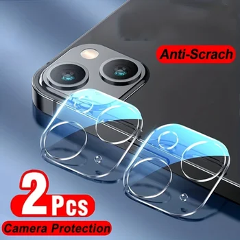 2 Stück Dual-Layer-Design gehärtetes Glas Kamera Objektivs chutz folie für iPhone 13 14 Pro Max 14 Plus