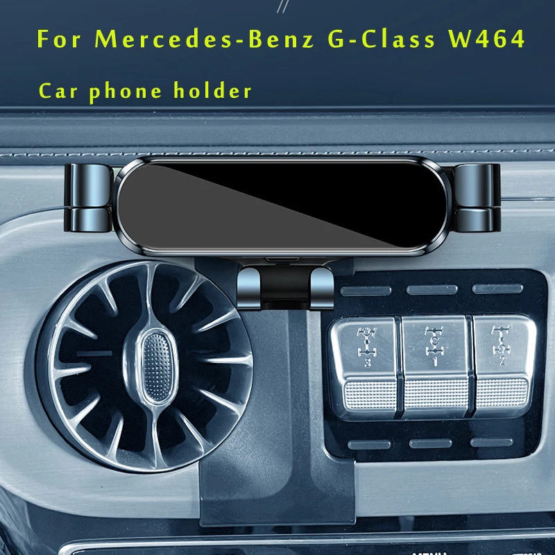 Car Phone Holder For Mercedes-Benz G-Class W464 G500 G350D G63 2019 2020  2022 GPS Stand Rotatable Support Mobile Accessories
