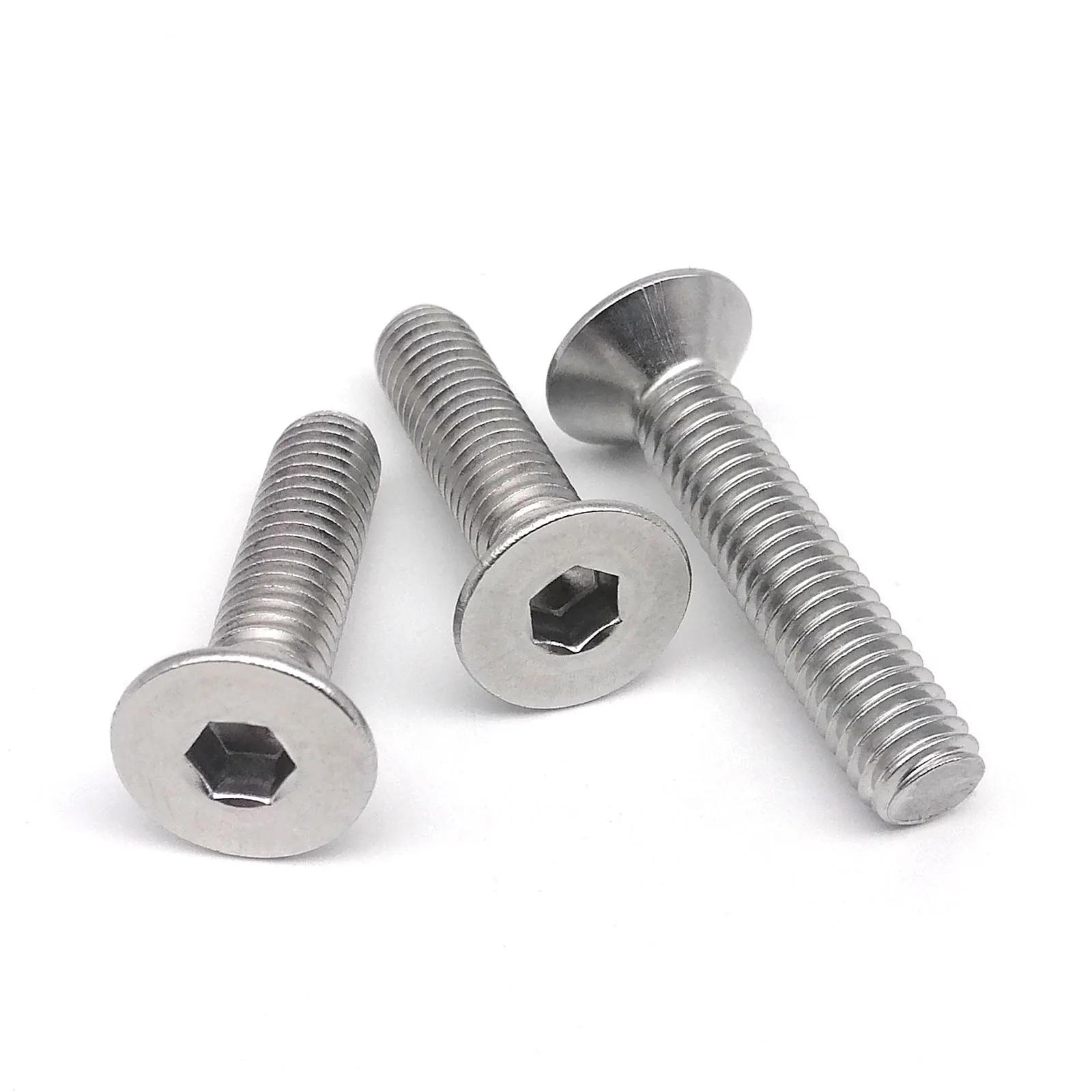 Vis Fraisée à Douille Hexagonale Inox 304 A2/70 - M6 Et M8 Avec écrou - Neuf Sous Emballage - Norme DIN7991