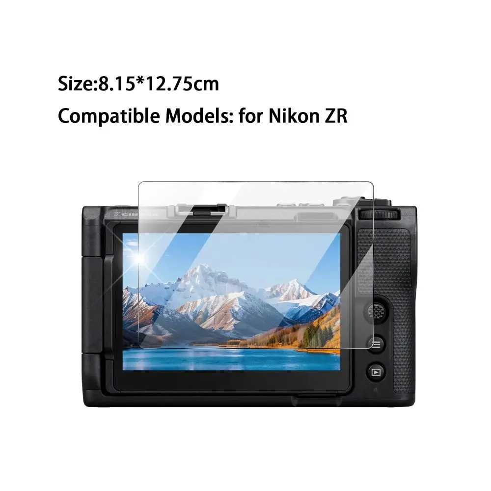 HD 카메라 강화 유리 지문 방지 스크래치 방지 화면 보호 필름 Nikon ZR용 투명 카메라 화면 액세서리