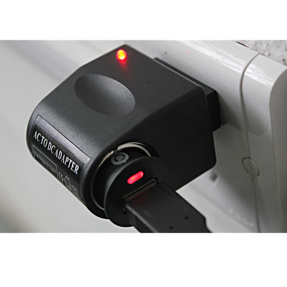 범용 AC 220V - DC 12V EU US 플러그 변환기 차량용 충전기 어댑터 시거잭 벽면 소켓 분배기 충전기