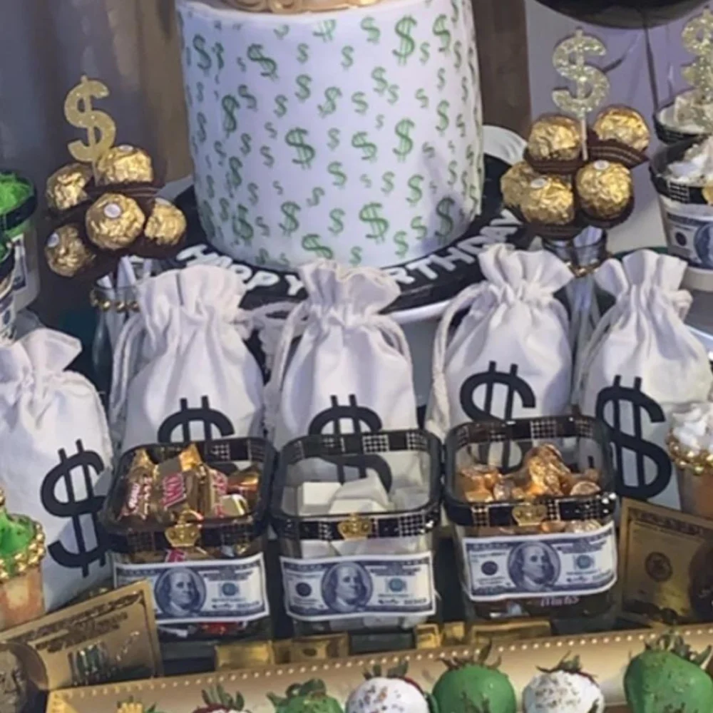 Money Bag With Drawstring Closure For Party Favours And Props_voghion.com