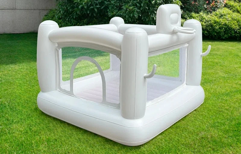 Mini White PVC Toddler Kids Children Inflatable Bouncy House Small Indoor Baby Jumping Castles Birthday Inflatable Trampoline