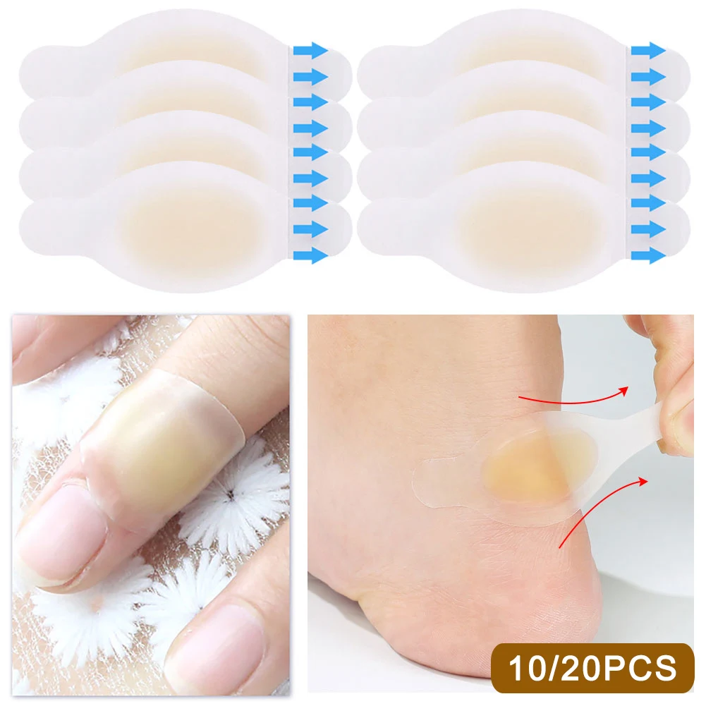 10/20pcs Hydrocolloid Pads Dressing Heel Tape Anti-Wear Band-Aid Adhesive Bandage First Aid kit Outdoor Camping Emergency Kits 3