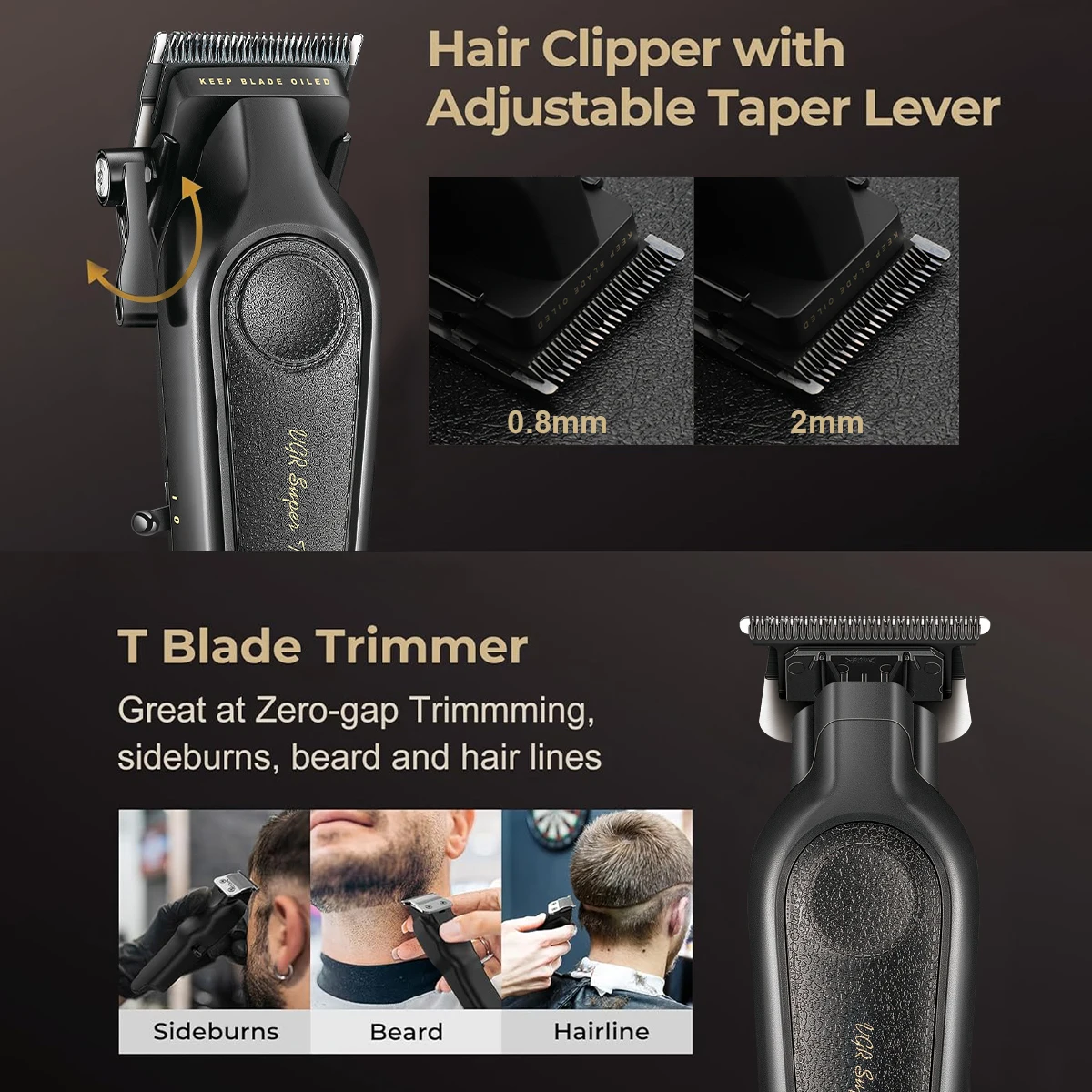 مجموعة ماكينة قص الشعر للرجال من VGR، مجموعة ماكين...