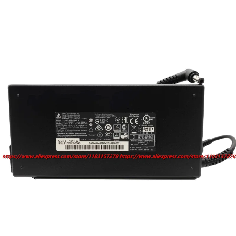 MSI GL62 GL62-6QD GL62-7RD MS-16J9 게이밍 노트북 전원 공급 장치, AC DC 어댑터 충전기, 델타 19.5V, 7.7A, 150W, 5.5x2.5mm