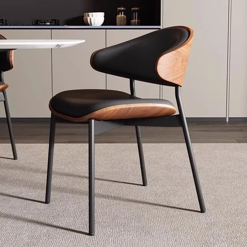 Anti Gravity Chair Kitchen Stool Leather Complete Dining Room Furniture Single Person Century Modern Genuine Mid Upholstered