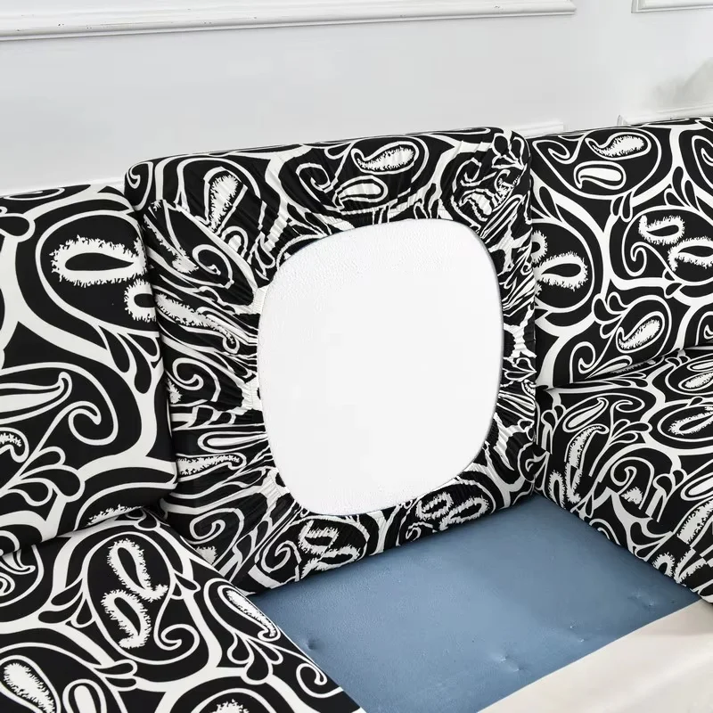 Elegant Floral Stretch Sofa Cushion Cover