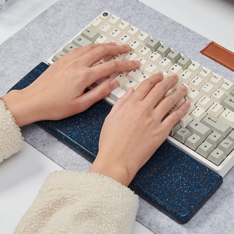 

Mifuny Marble Keyboard Hand Rest Colourful Original Wrist Rest Silicone footmat Ergonomic for 61-104key Mechanical Keyboards