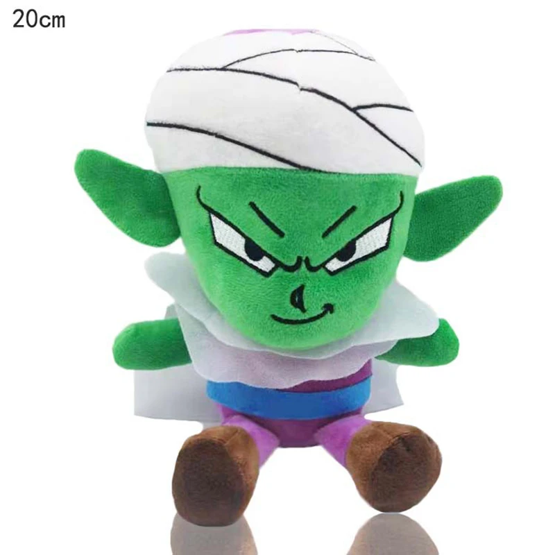 Anime dragon ball boneca de pelúcia majin buu goku vegeta picollo pelúcia  dos desenhos animados 20cm troncos saiyan gohan recheado brinquedos  presentes de natal - AliExpress