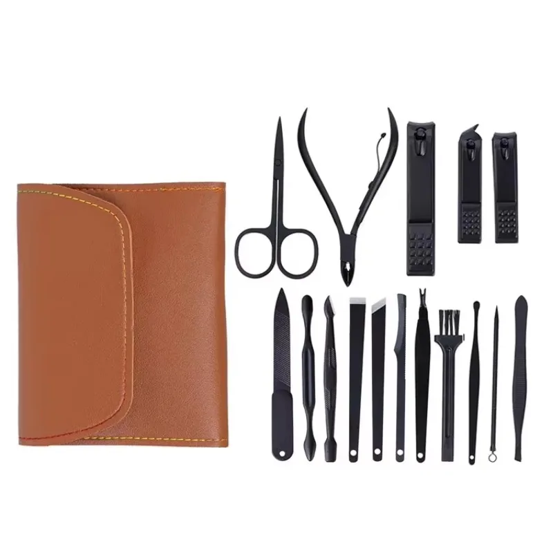 12/16pcs High Quality Nail File Nail Scissors Clipper Manicure Pedicure Kit Convenient To Use Manicure Set Sturdy for Travelling 5