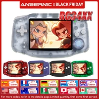 ANBERNIC NEW RG34XX Retro Game Console With 32G TF Card Portable Gaming Console 3.4 Inch IPS Screen 3500mAh Battery HDMI-Out