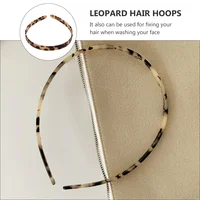 Tortoise Headbands Tortoiseshell Headband with Non- Leopard Celluloid Hairband Hair Accessories for 2