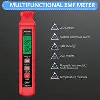 EMF Meter Digital Electromagnetic Field Radiation Detector Handheld LCD Tester Paranormal Equipment with Sound and Light Alarms 2