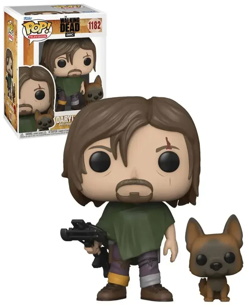 thumbnail image 4 of Figura de acción de vinilo Funko Walking POP Dead Daryl Dixon con perro n.° 1182, colección de juguetes de edición limitada para regalo de cumpleaños, 4 of 5