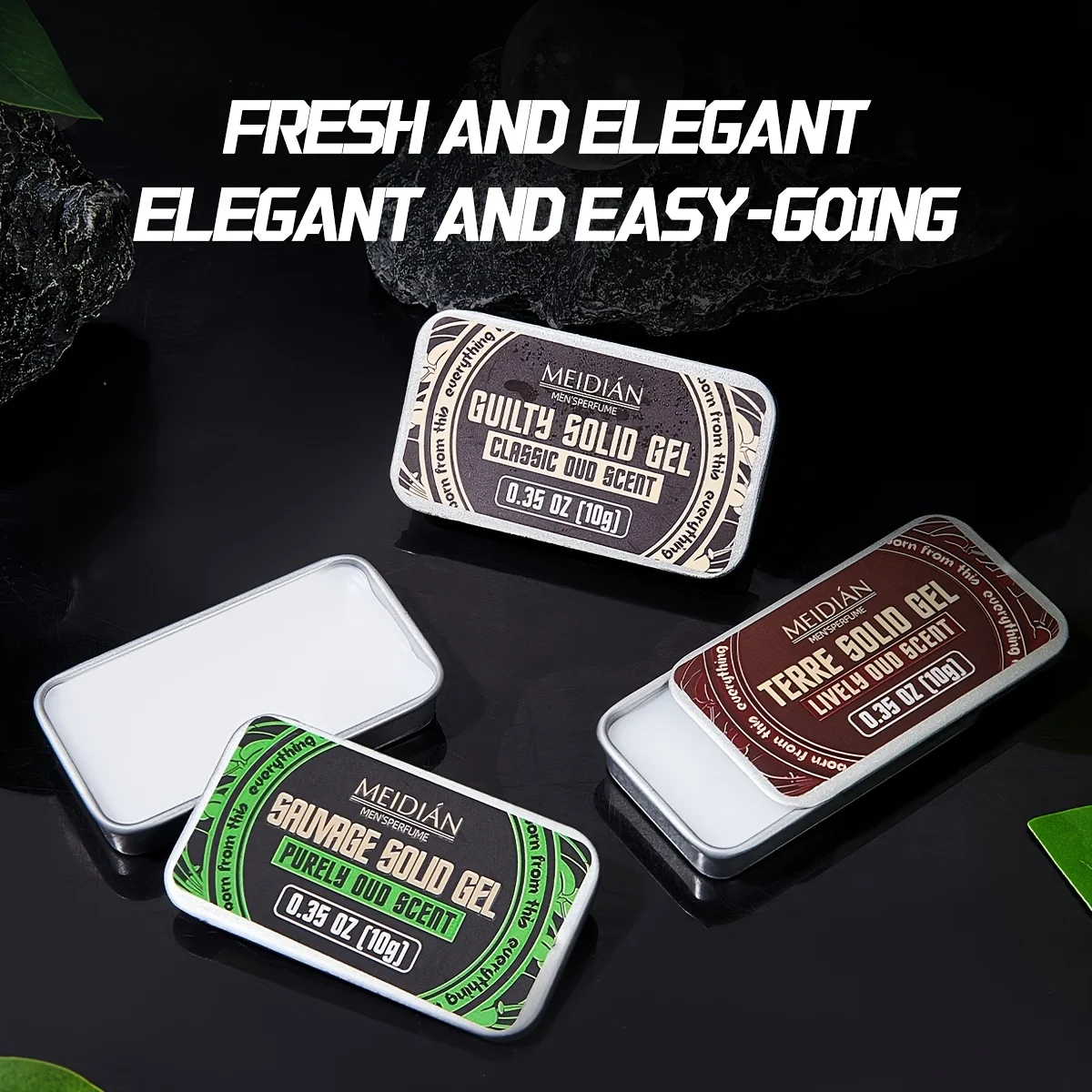 علبة عطر صلبة محمولة للرجال، بلسم صلب منعش وطويل ا...