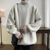 2024 Autumn Winter Men Turtleneck Sweaters Mens Oversized Warm Sweater Women Knitted Jumpers Vintage Pullovers Mens Clothing 4