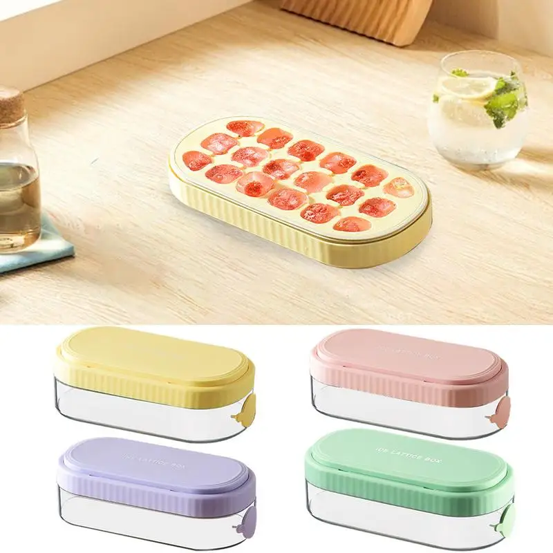 

Ice Cube Trays For Freezer 18pcs Ice Cube Molds & Trays Ice Cube Mold Fun Shape Ice Tray Frozen Ice Mold Kitchen Tools Accessory