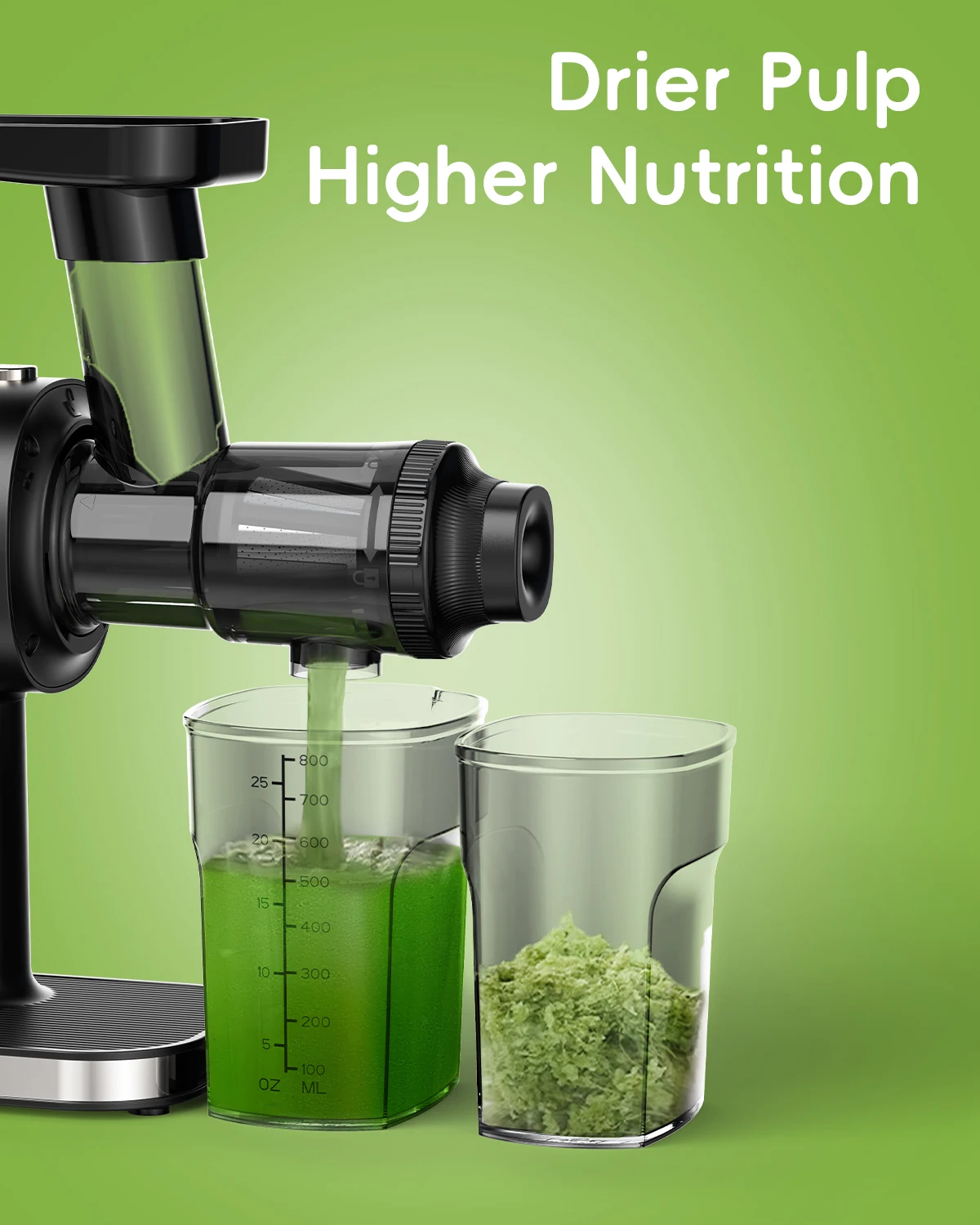 BioloMix Cold Press Juicer,Slow Masticating Juicer Machines with Reverse Function,High Juice Yield, Easy to Clean Brush & Quiet 4