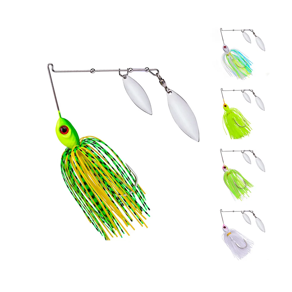 Spinnerbait Compound Rotating Sequin Bait Strong Sharp Hooks Compound Rotating Sequin Bait For Bass Pike 10g/14g