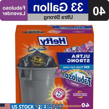 33-Gallon Ultra Strong Drawstring Trash Bags – 40-Count Fabuloso Scent 1