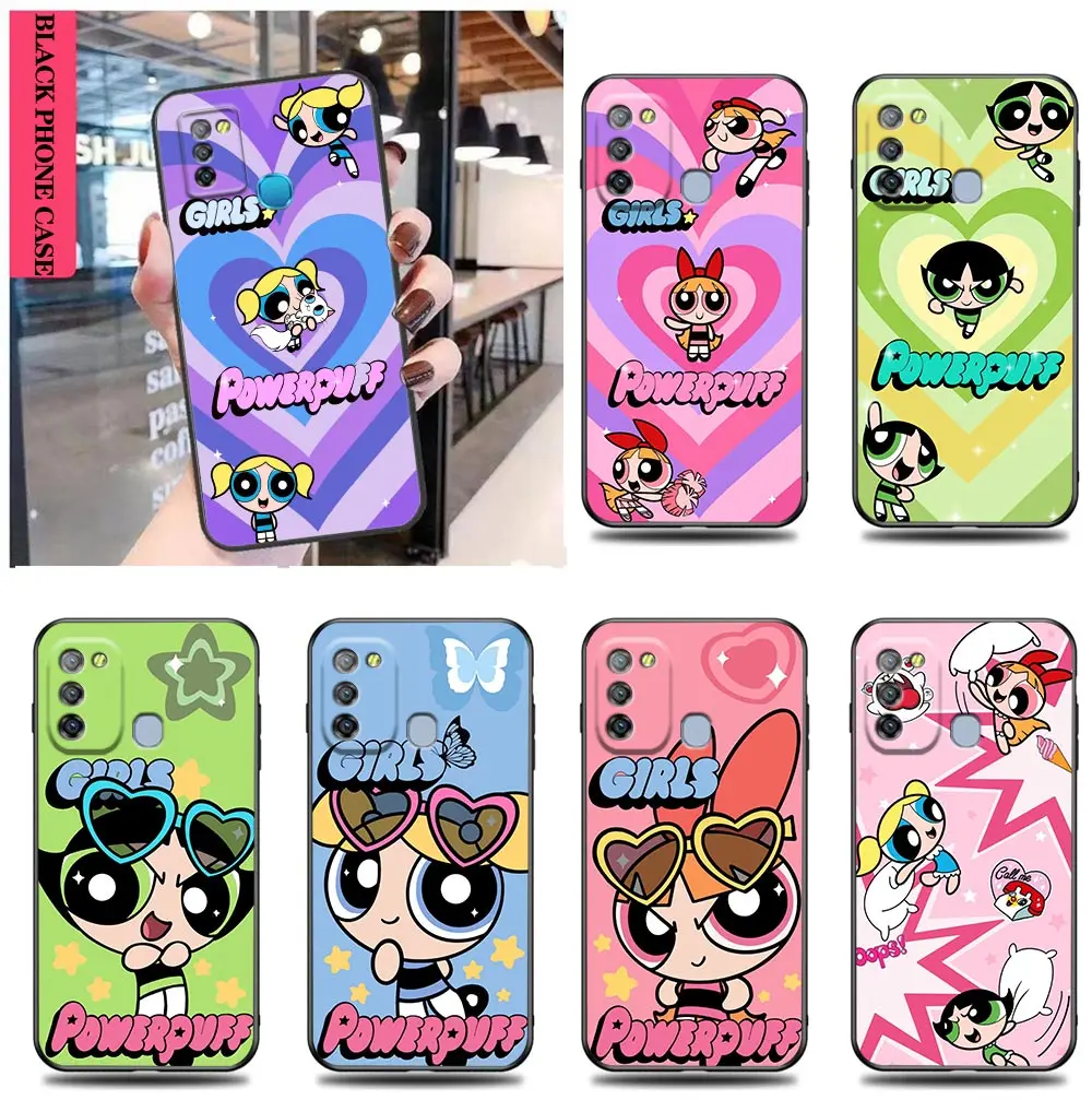 Cute The P-Powerpuff Girls Funda Case Per Infinix Camon 19 16 Zero X Neo 20 8 Pova 4 2 Neo2 Note 12 G96 11 10 8 8I S5 Case Shell