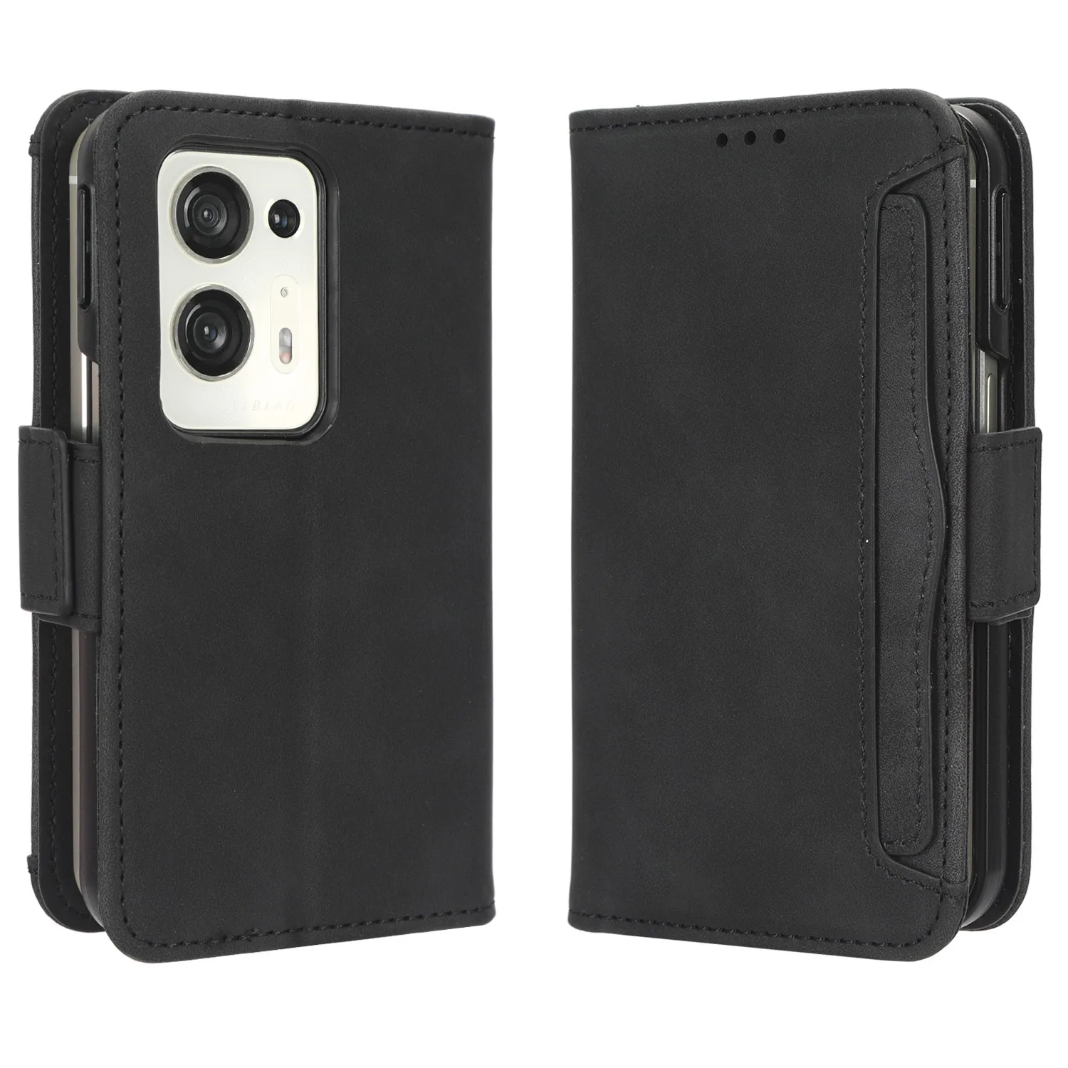 Per Oppo Find N2 Custodia Premium Portafoglio In Pelle Flip In Pelle Multi-Card Slot Cover Per Oppo Find N2 Phone Case 5.54"