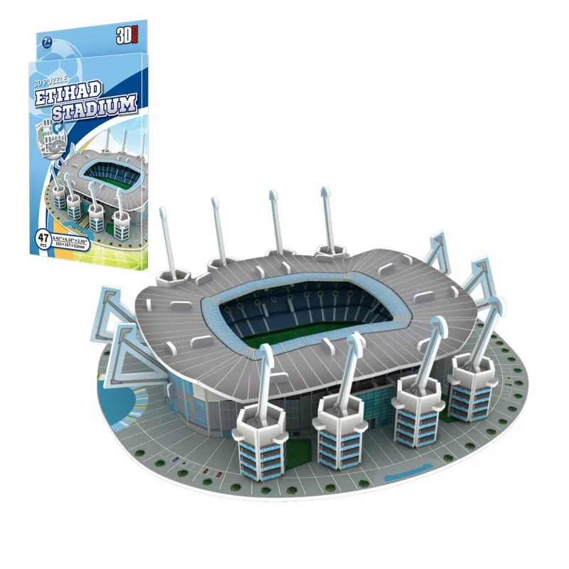 Miniature Football Field Puzzle DIY - World Famous Stadiums Football Building Ornaments and Toys