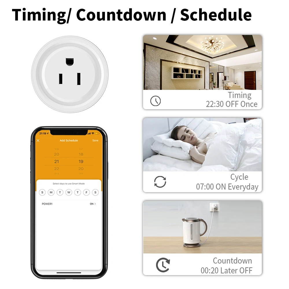 Tuya-Zigbee Ʈ ÷ 20A ̱ Ʈ   , Ÿ̸  ܼƮ   Alexa Google Ȩ Բ ۵