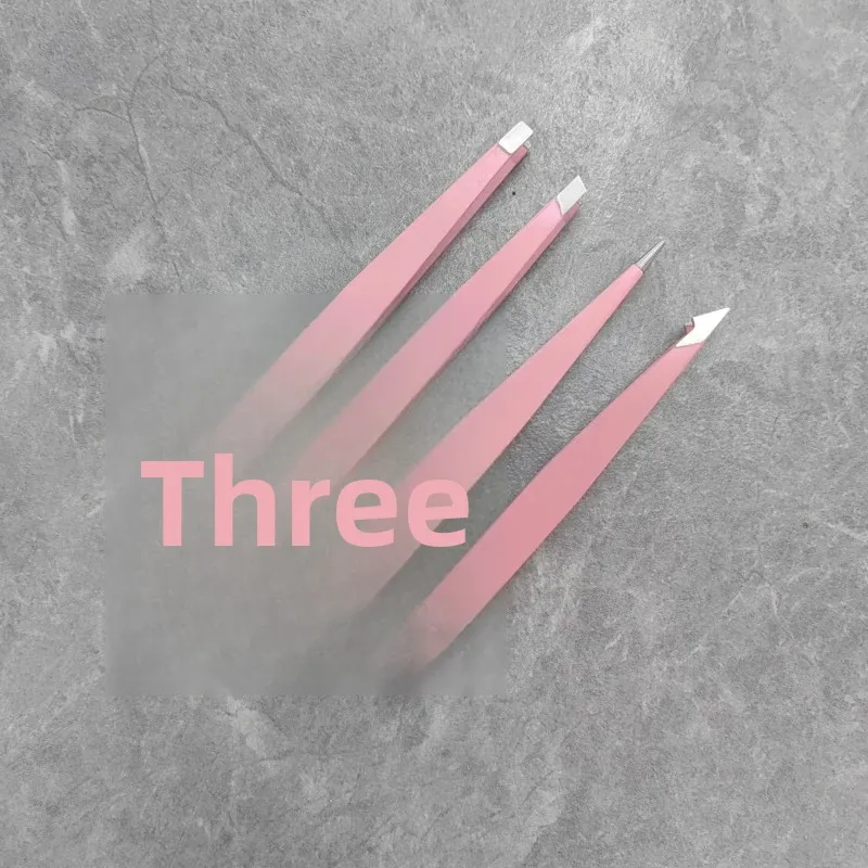 High-quality stainless steel eyebrow grooming personal care kit beauty set four pieces five pieces eyebrow scissors eyebrow trimming brush
