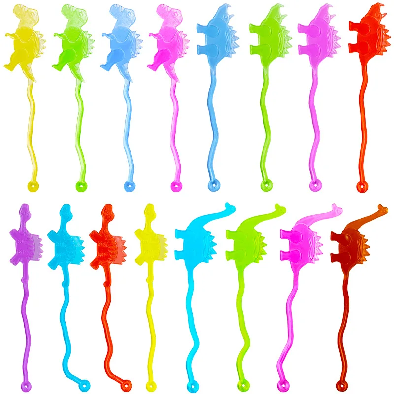 10/30/50PCS Sticky Dinosaur For Kids Party Favor Stretchy Stress Relief Fidget Toys Classroom Prizes Guest Gifts Goodie Bag Fill