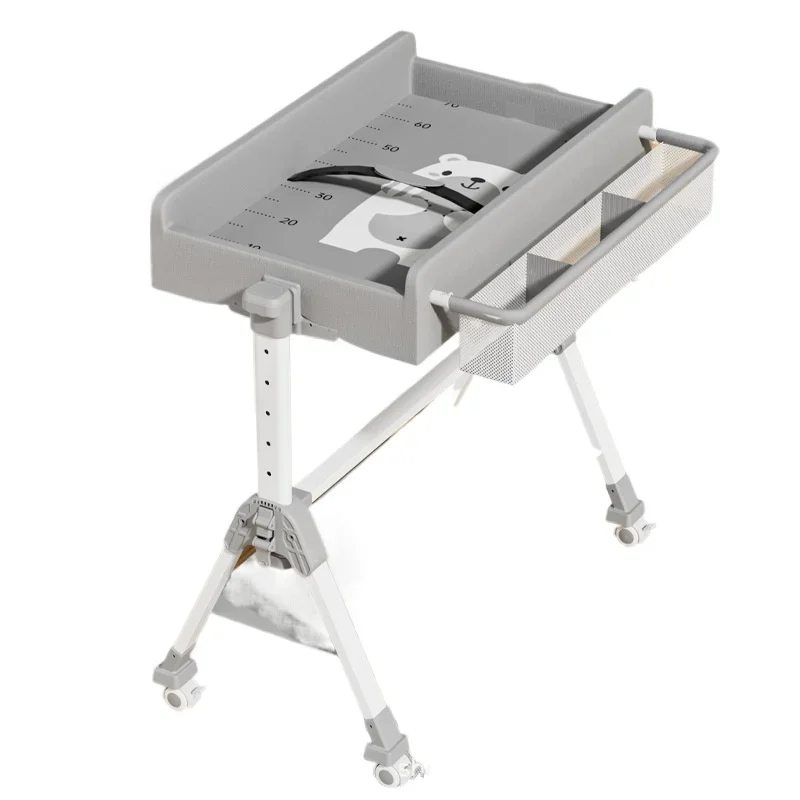 Baby Changing Table with Movable Design for Bathing, Massaging, and Multi-Functional Changing
