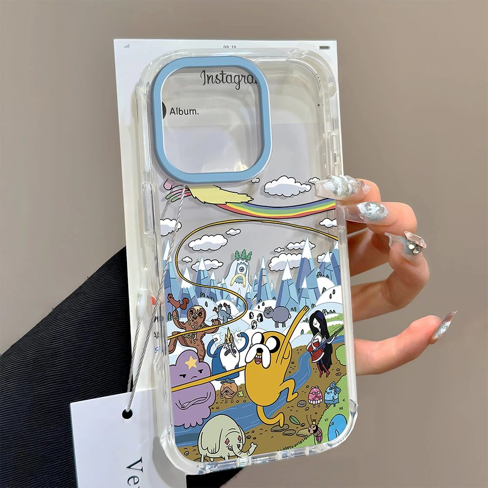 Whimsical Cartoon Adventure Shockproof Silicone Phone Case