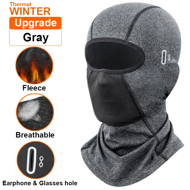 Balaclava Mask Thermal Balaclava Cycling Balaclava Motorcycle Mask Thermal Motorcycle Riding Face Mask Balaclava Head Cover Ski Bicycle Motocycle Windproof Soft Warm Motorcycle Hat Headwear