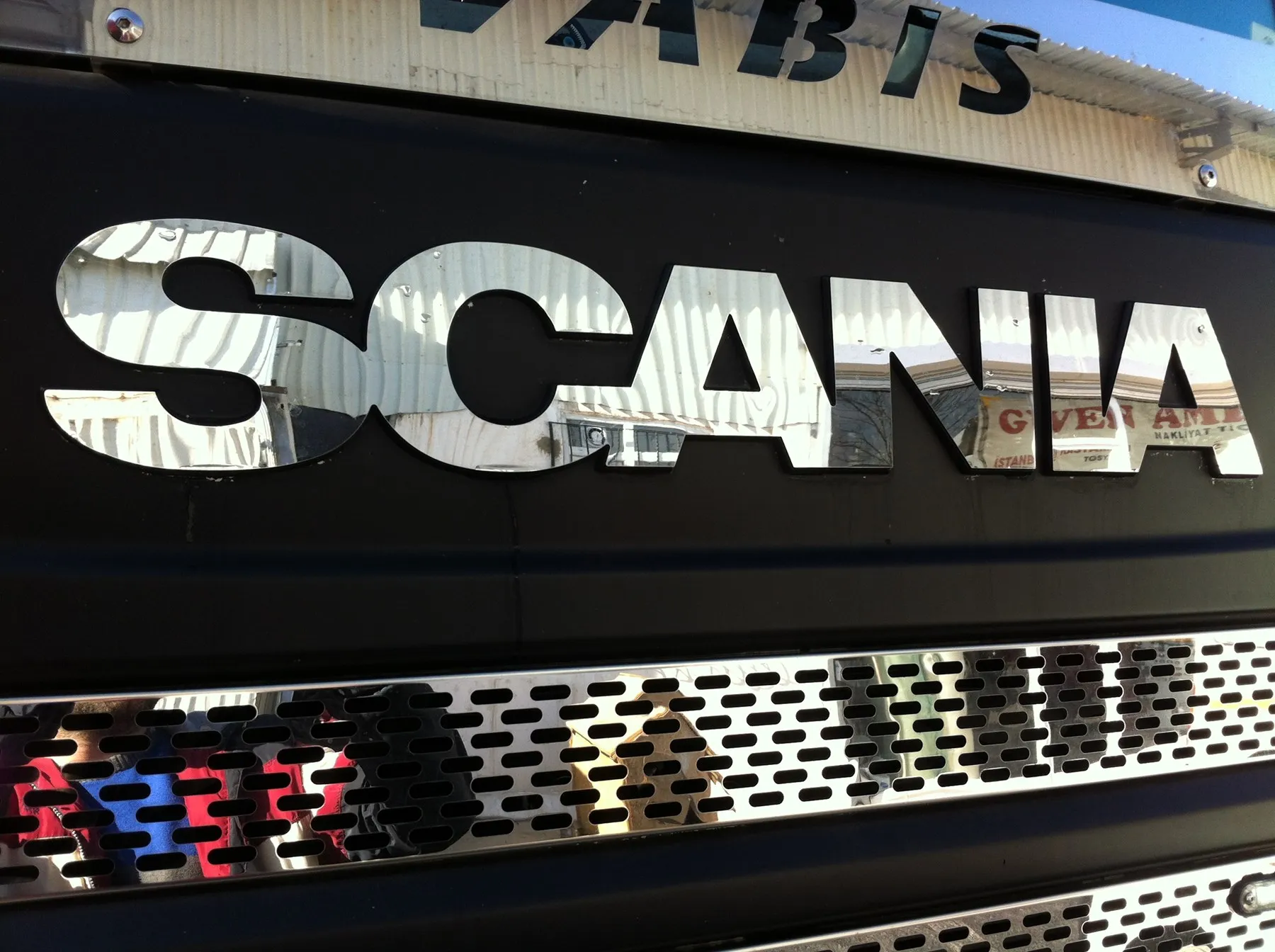 Scania 2009-2016 м3 нагрудная надпись хромированный WN Inox WNSC166 | Автомобили и мотоциклы