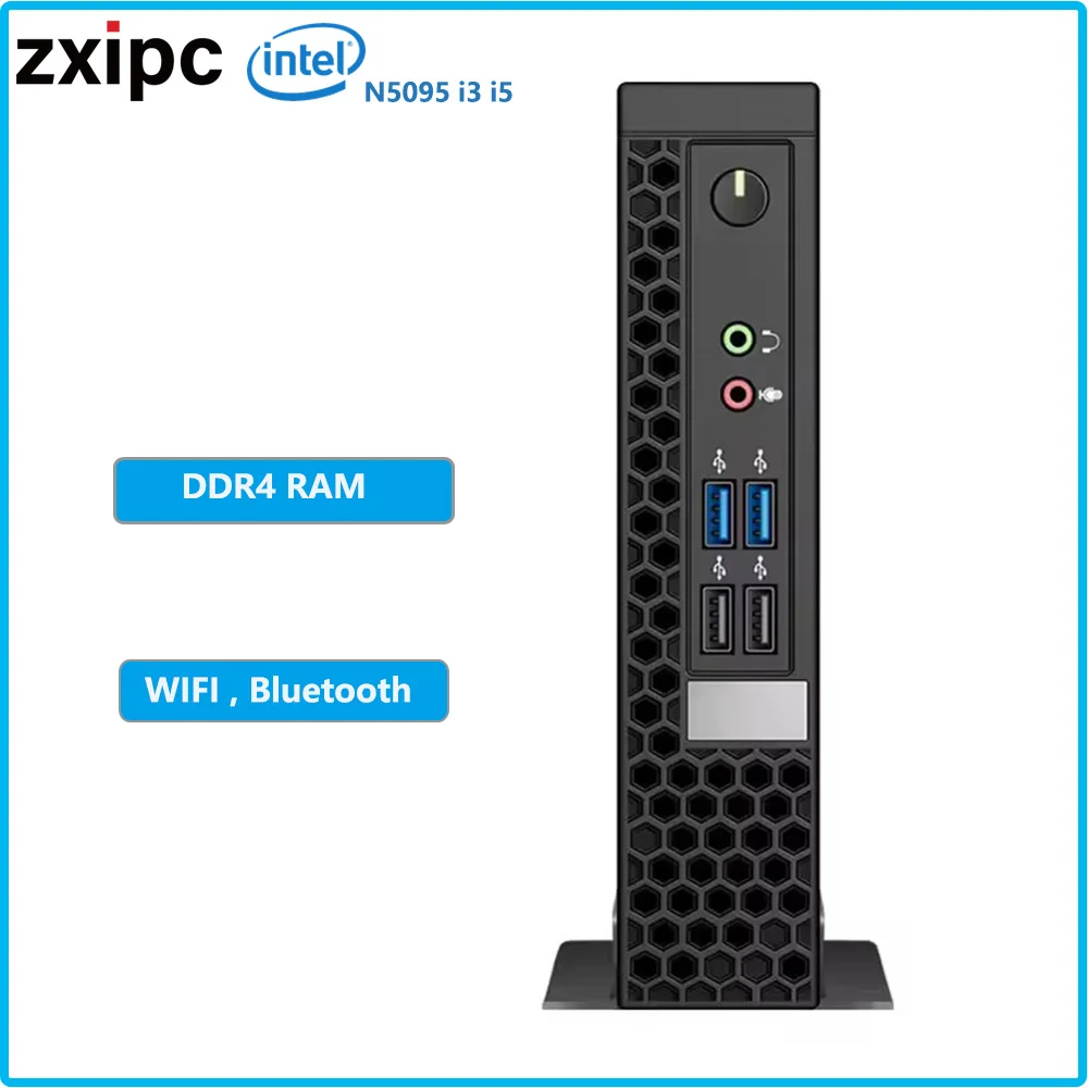 ZXIPC Intel Core N5095 Dual Core Mini PC for Home Office Business Gaming Computer Small Desktop Computer Mini PC DDR4 8 USB